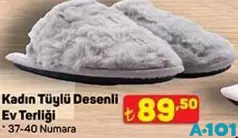 JUNO KADIN TÜYLÜ DESENLİ EV TERLİĞİ